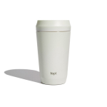 Thermobeker van gerecycled staal met 360° deksel 354 ml Topl kleur wit