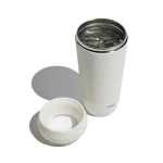 Thermobeker van gerecycled staal met 360° deksel 354 ml Topl kleur wit tweede weergave