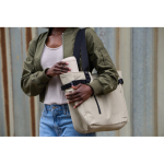 Thermobeker van gerecycled staal met 360° deksel 354 ml Topl kleur wit sfeer weergave