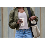 Thermobeker van gerecycled staal met 360° deksel 354 ml Topl kleur wit