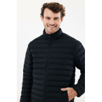 Gewatteerd herenjack gerecycled polyester, casual fit – IQONIQ Maiko kleur zwart vijfde weergave met model