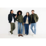 Gewatteerd herenjack gerecycled polyester, casual fit – IQONIQ Maiko kleur zwart