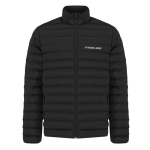Gewatteerd herenjack gerecycled polyester, casual fit – IQONIQ Maiko kleur zwart met afdrukgebied