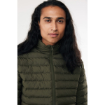 Gewatteerd herenjack gerecycled polyester, casual fit – IQONIQ Maiko kleur khaki vijfde weergave met model