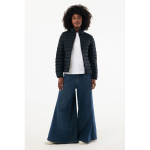 Gewatteerd damesjack gerecycled polyester, casual fit – IQONIQ Maiko kleur zwart weergave met model