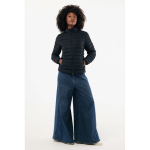 Gewatteerd damesjack gerecycled polyester, casual fit – IQONIQ Maiko kleur zwart tweede weergave met model