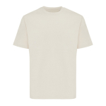 Unisex T‑shirt gerecycled katoen, modern fit 220 g/m² – IQONIQ Nikko kleur beige