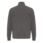 Trui met halve rits gerecycled katoen, modern fit 300 g/m² – IQONIQ kleur mat zilver tweede weergave