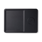 Draadloze eco‑oplader voor bureau met geïntegreerde organizer‑lade kleur zwart