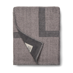 Elegante deken van gerecycled polyester, zacht en warm 260 g/m² kleur grijs vierde weergave