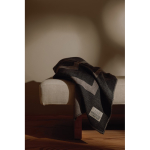 Elegante deken van gerecycled polyester, zacht en warm 260 g/m² kleur grijs sfeer weergave