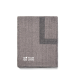 Elegante deken van gerecycled polyester, zacht en warm 260 g/m² kleur grijs met afdrukgebied
