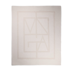 Elegante deken van gerecycled polyester, zacht en warm 260 g/m² kleur gebroken wit