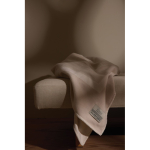 Elegante deken van gerecycled polyester, zacht en warm 260 g/m² kleur gebroken wit sfeer weergave