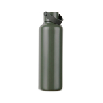 Thermosfles van gerecycled RVS met minimalistisch handvat 600 ml kleur groen derde weergave