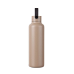 Thermosfles van gerecycled RVS met minimalistisch handvat 600 ml kleur ivoor tweede weergave