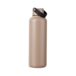 Thermosfles van gerecycled RVS met minimalistisch handvat 600 ml kleur ivoor derde weergave