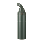Thermosfles van gerecycled staal met handvat en dubbele opening 600 ml kleur groen tweede weergave