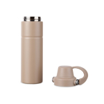 Thermosfles van gerecycled staal met handvat en dubbele opening 600 ml kleur ivoor vijfde weergave