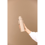 Thermosfles van gerecycled staal met handvat en dubbele opening 600 ml kleur ivoor sfeer weergave