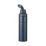 Thermosfles van gerecycled staal met handvat en dubbele opening 600 ml kleur marineblauw tweede weergave