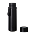 Thermos van roestvrij staal met draaghandvat 750 ml kleur zwart tweede weergave