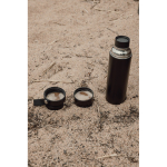 Thermos van roestvrij staal met draaghandvat 750 ml kleur zwart sfeer weergave 2