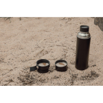 Thermos van roestvrij staal met draaghandvat 750 ml kleur zwart sfeer weergave 3