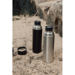 Thermos van roestvrij staal met draaghandvat 750 ml kleur zwart sfeer weergave 4