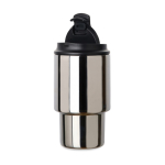 Take-away mok van gerecycled staal met openklapbaar deksel 350 ml kleur glanzend zilver derde weergave