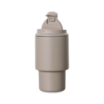 Take-away mok van gerecycled staal met openklapbaar deksel 350 ml kleur ivoor derde weergave