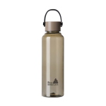 RPET-fles met minimalistisch design, stalen dop en handvat 550 ml kleur ivoor weergave met logo