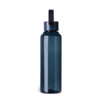 RPET-fles met minimalistisch design, stalen dop en handvat 550 ml kleur marineblauw tweede weergave