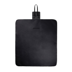 Picknickdeken van gerecycled polyester met waterdichte fleecevoering kleur zwart tweede weergave
