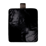 Picknickdeken van gerecycled polyester met waterdichte fleecevoering kleur zwart derde weergave