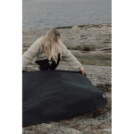 Picknickdeken van gerecycled polyester met waterdichte fleecevoering kleur zwart sfeer weergave