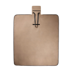 Picknickdeken van gerecycled polyester met waterdichte fleecevoering kleur ivoor tweede weergave