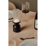 Tafellamp met dimmer van gerecycled materiaal met oplaadbare batterij kleur zwart sfeer weergave