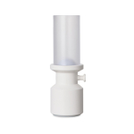 Tafellamp met dimmer van gerecycled materiaal met oplaadbare batterij kleur wit tweede weergave