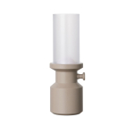 Tafellamp met dimmer van gerecycled materiaal met oplaadbare batterij kleur beige tweede weergave