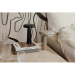 Tafellamp van gerecycled materiaal met warm en wit licht, touch-dimmer kleur zwart