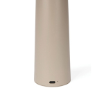 Tafellamp van gerecycled materiaal met warm en wit licht, touch-dimmer kleur ivoor derde weergave