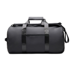 Weekendrugzak van gerecycled polyester met dubbele draaglussen 35 L kleur zwart