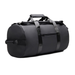Weekendrugzak van gerecycled polyester met dubbele draaglussen 35 L kleur zwart tweede weergave