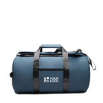 Weekendrugzak van gerecycled polyester met dubbele draaglussen 35 L kleur marineblauw met afdrukgebied