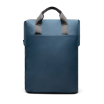 Gerecycleerde rugzak met voorvak en reisriem 16” kleur marineblauw