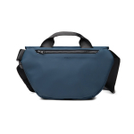Urban schoudertas van gerecycled materiaal met verstelbare riem kleur marineblauw tweede weergave