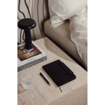 Notitieboek gerecycled leer met elegant design, A5, geruite pagina’s kleur zwart sfeer weergave