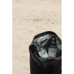Thermotas van gerecycled polyester met oprolbaar design 25 L kleur zwart
