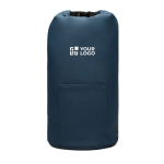 Thermotas van gerecycled polyester met oprolbaar design 25 L kleur marineblauw met afdrukgebied